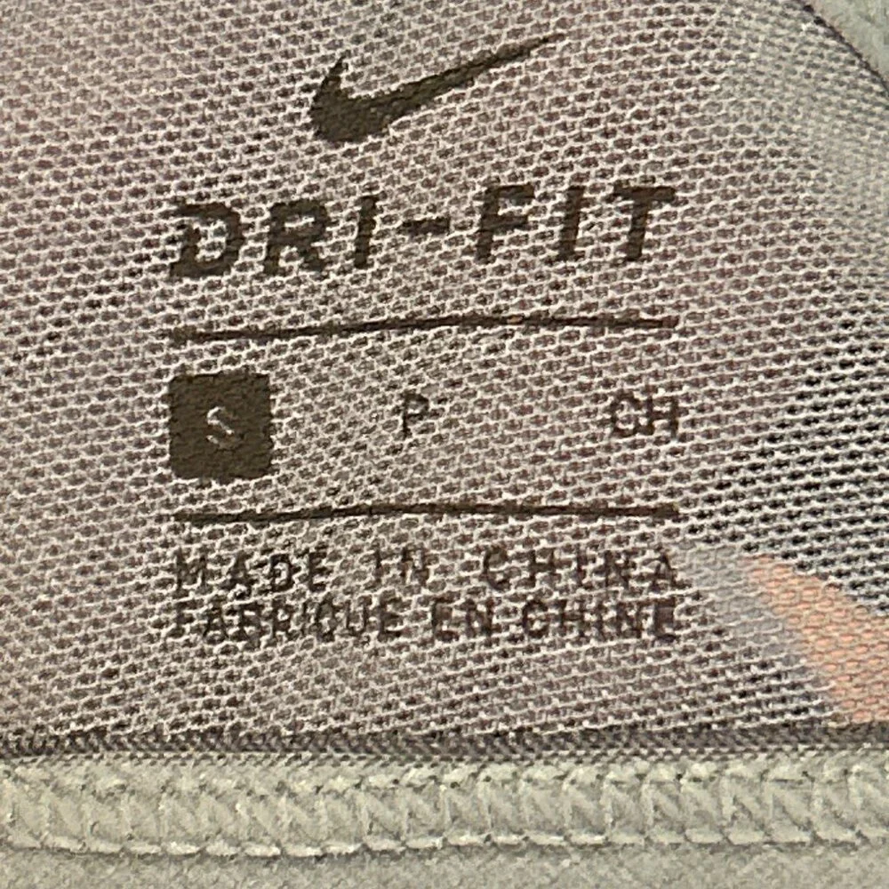 NIKE Dri-Fit Sports Bra Small Gray Padded Impact Racer Back - Picture 4 of 4
